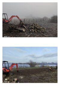 Tuskókiszedés gépi földmunkával szentendre környékén